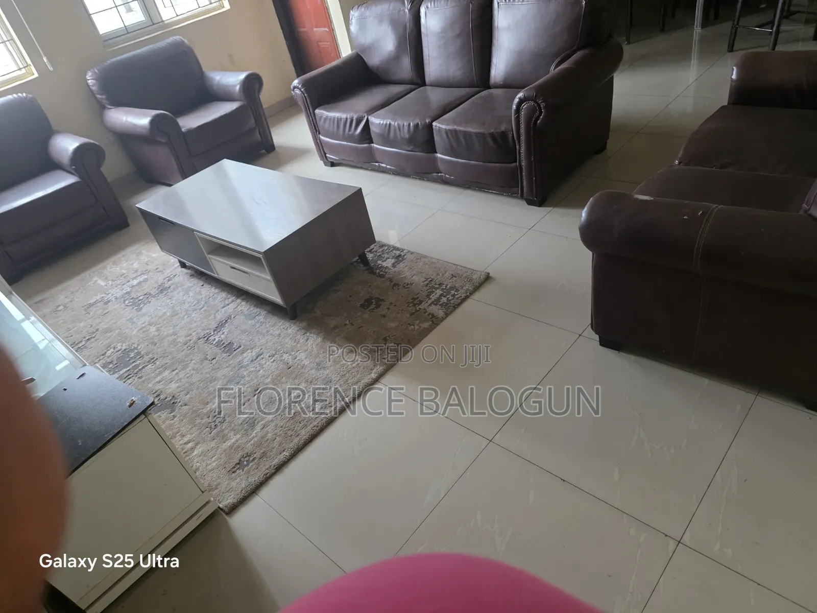 7 Sitter Leather Couch