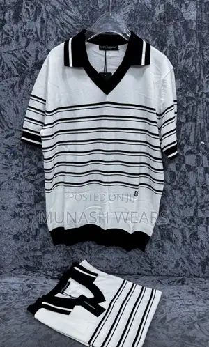 Dolce Gabbana Polo M-3xl White Stripe