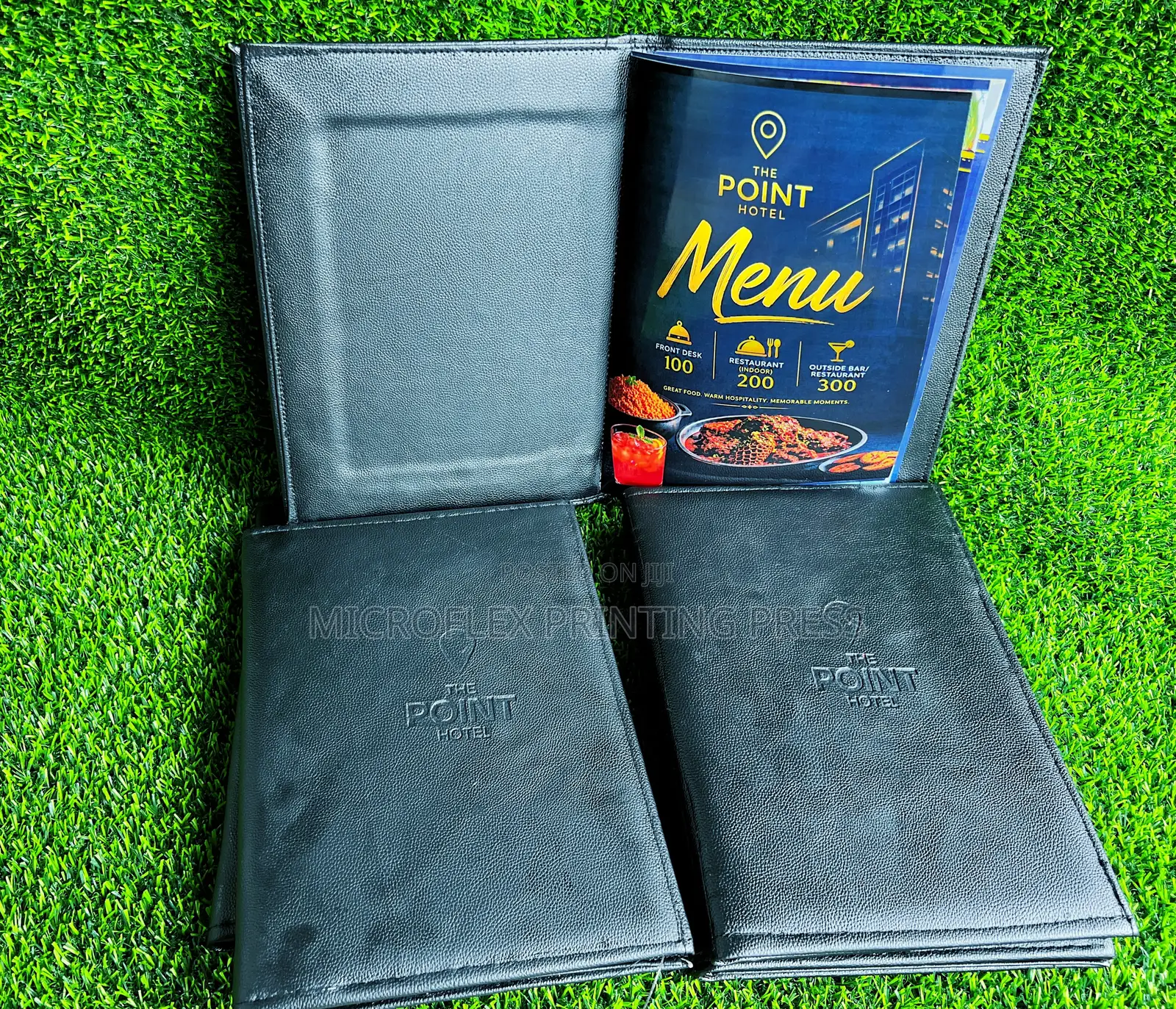 Premium PU Leather Restaurant Menu Cover | Hotel Menu Folder