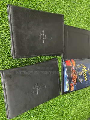 Premium PU Leather Restaurant Menu Cover | Hotel Menu Folder