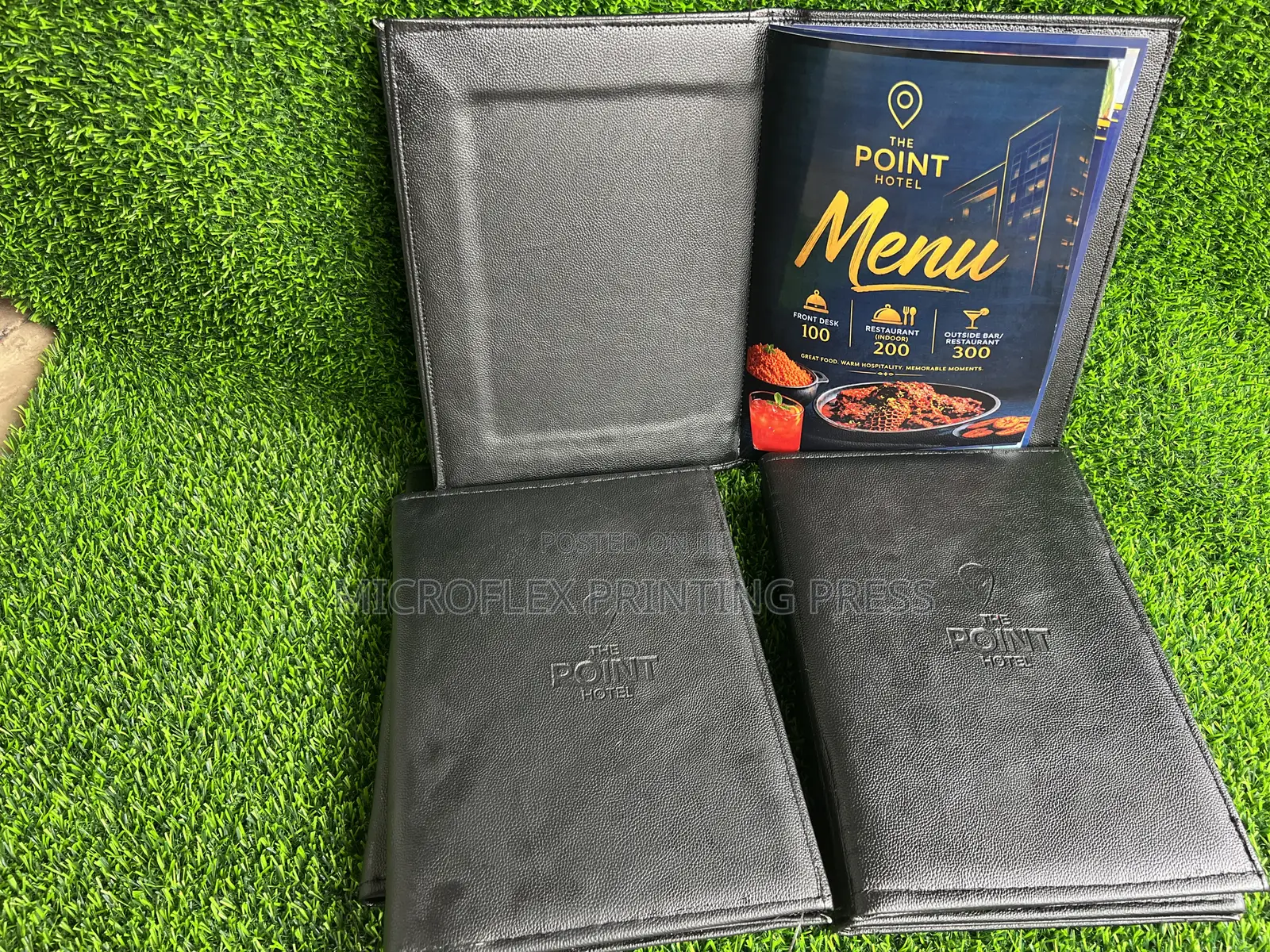 Premium PU Leather Restaurant Menu Cover | Hotel Menu Folder