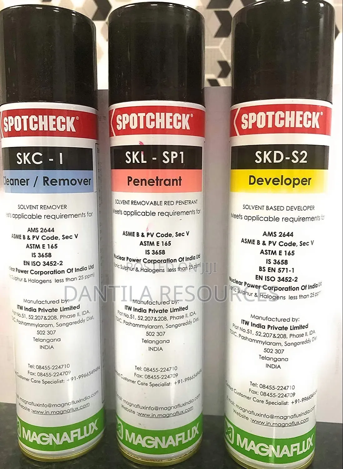 Magaflux Spot Check- Non Destructive Testing Penetrant Set