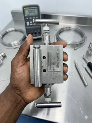 Anderson Greenwood Co. Stainless Steel Instrument Manifold.
