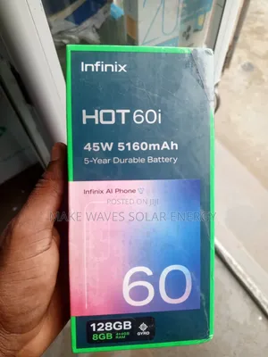 Hot 60I Infinix 128g Ram 8gb Android Phone