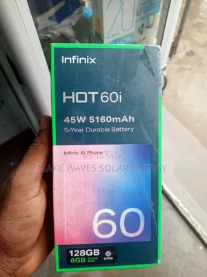 Hot 60I Infinix 128g Ram 8gb Android Phone