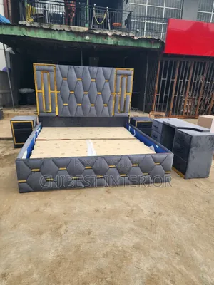 Versace-Like 6by6 Set of Padded Bed.