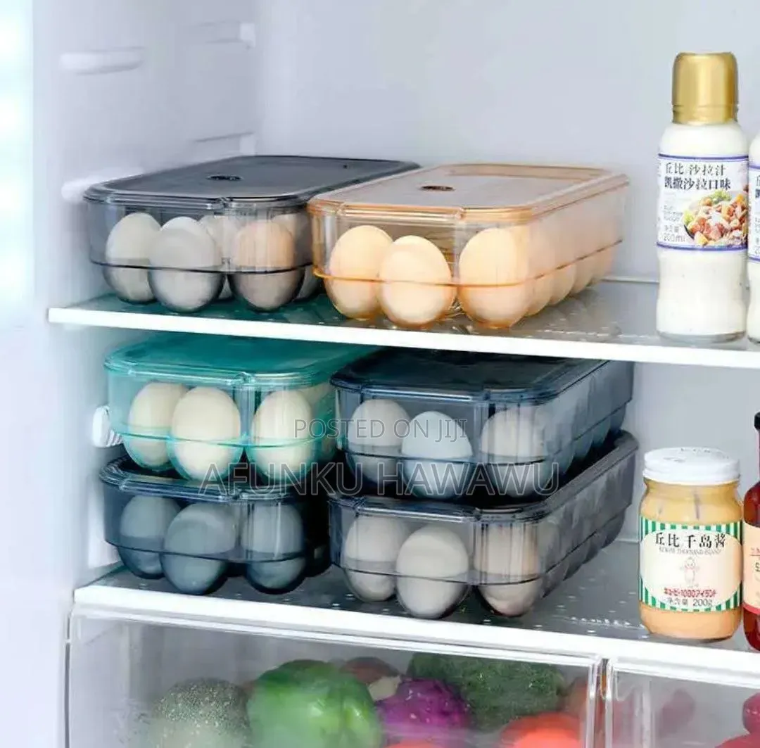 Honeycomb Acrylic Egg Storage Container With Lid
