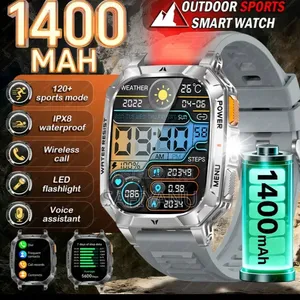 Silvery Watch, Plasti Case, 1400mah, 120-Day Standby, 120+Sports Mode