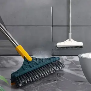 2in1 Long Handle Multi Purpose Adjustable Cleaning Brush With Wiper.