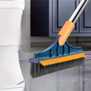 2in1 Long Handle Multi Purpose Adjustable Cleaning Brush With Wiper.