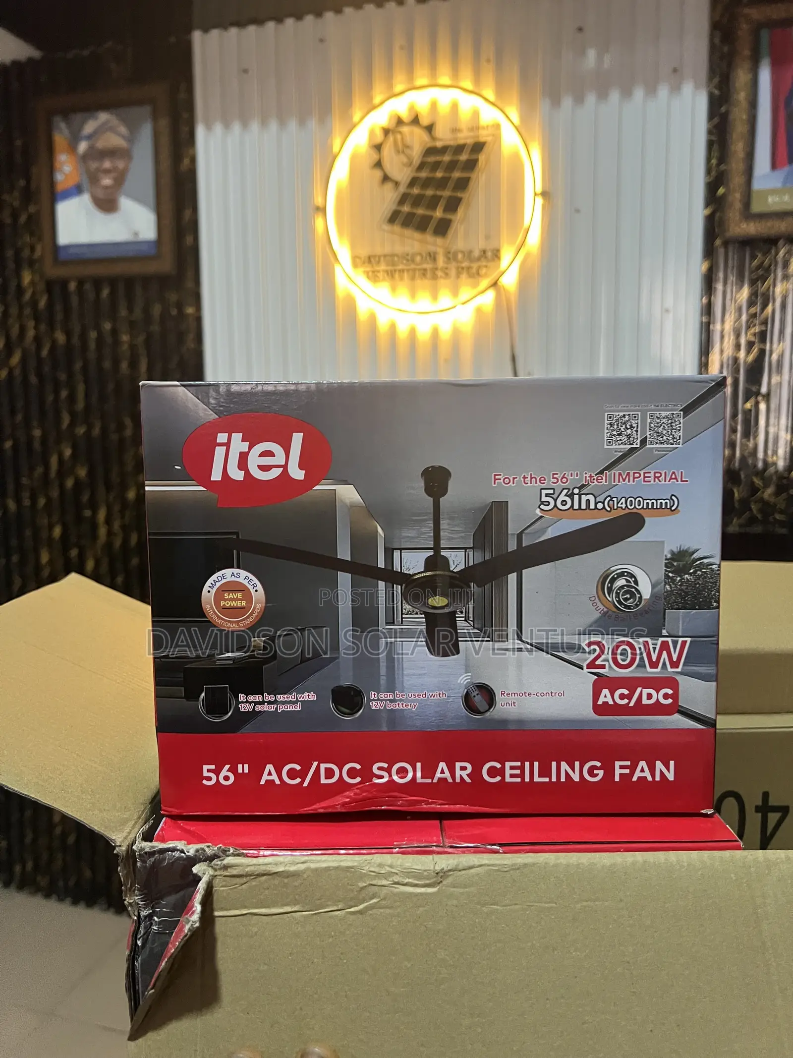 25w AC DC 56inches Itel Ceiling Fan