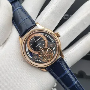 Hanboro Automatic Tourbillon Engine, Leather Wristwatch