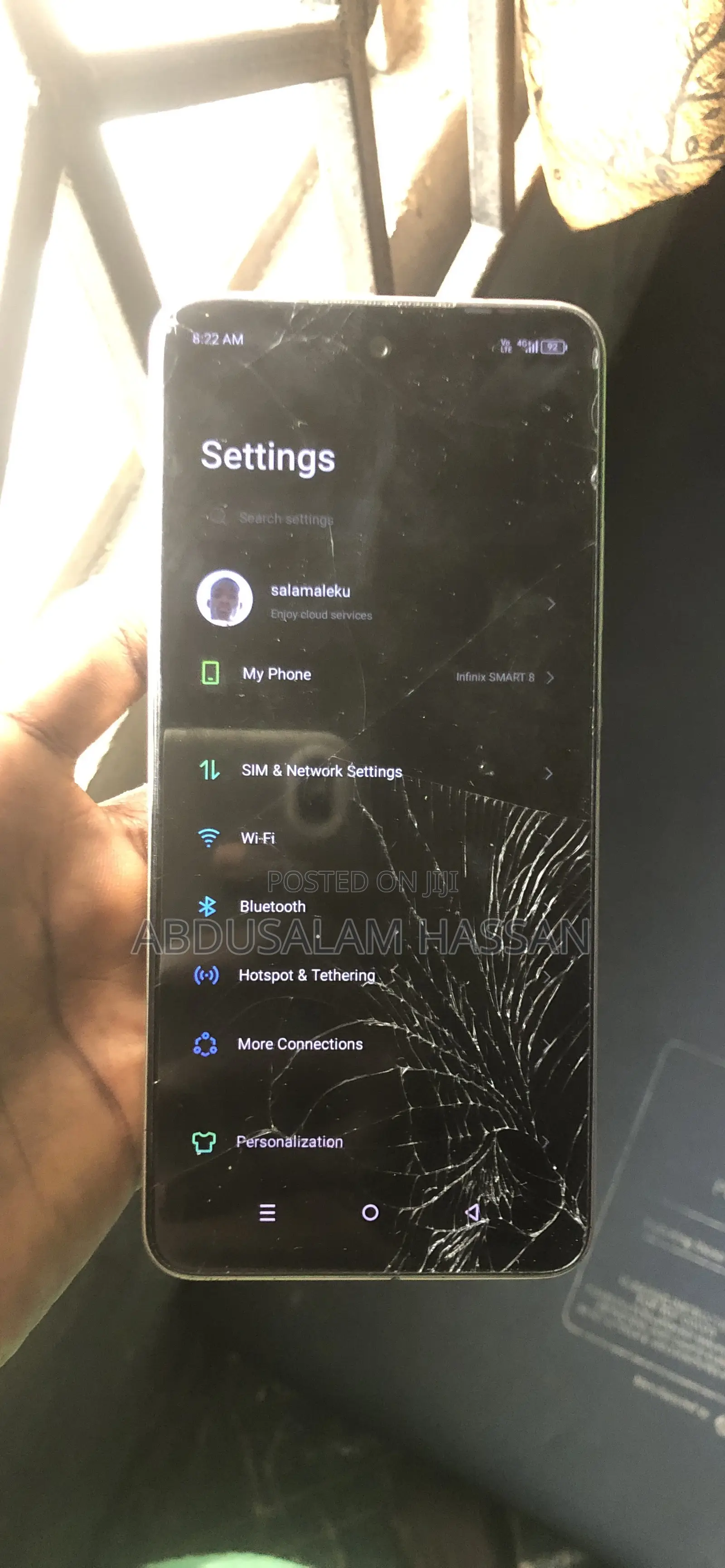 Infinix Smart 8 64 GB Gold