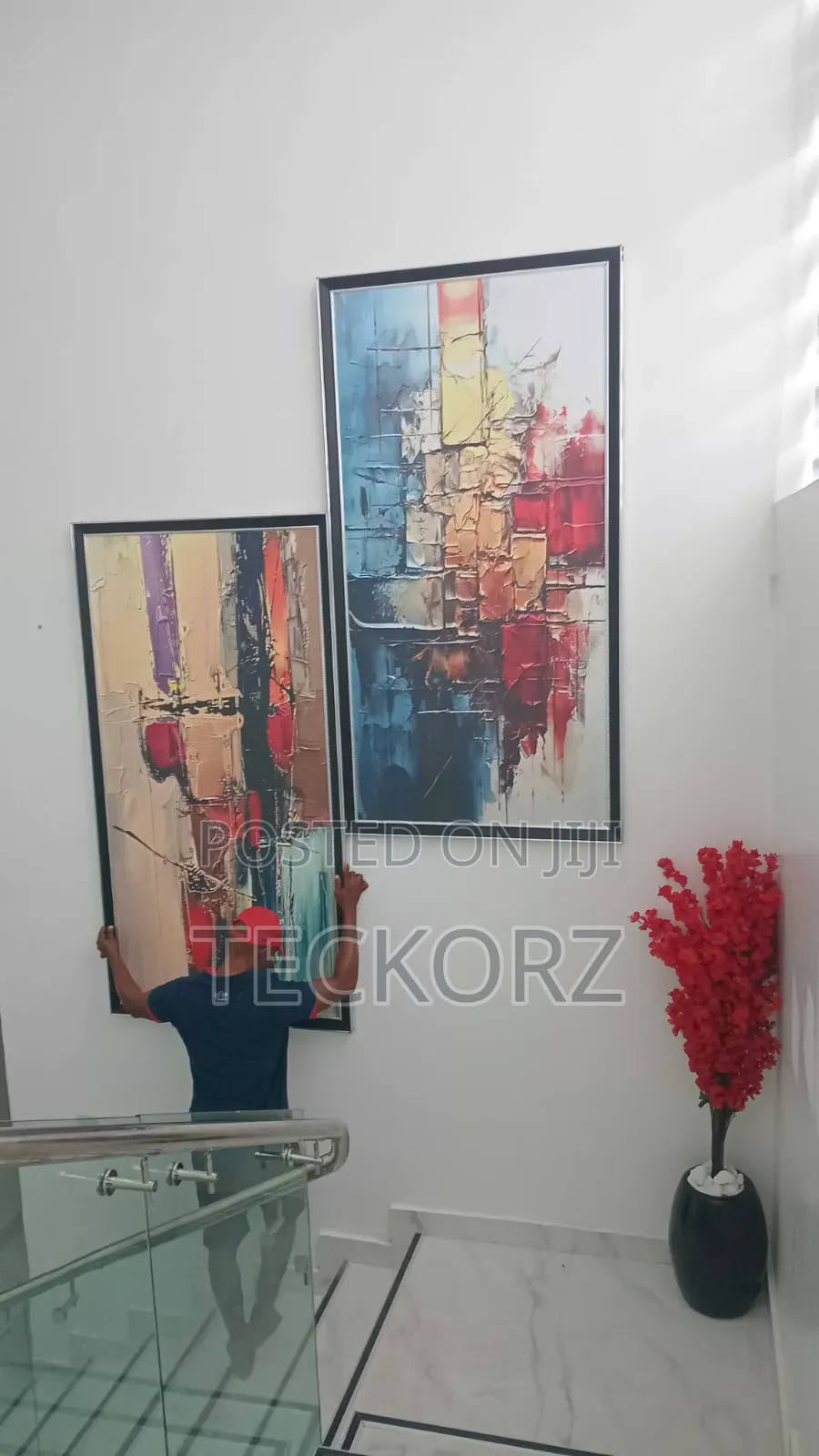 Abtract Large Wall Artwork Sale Installation