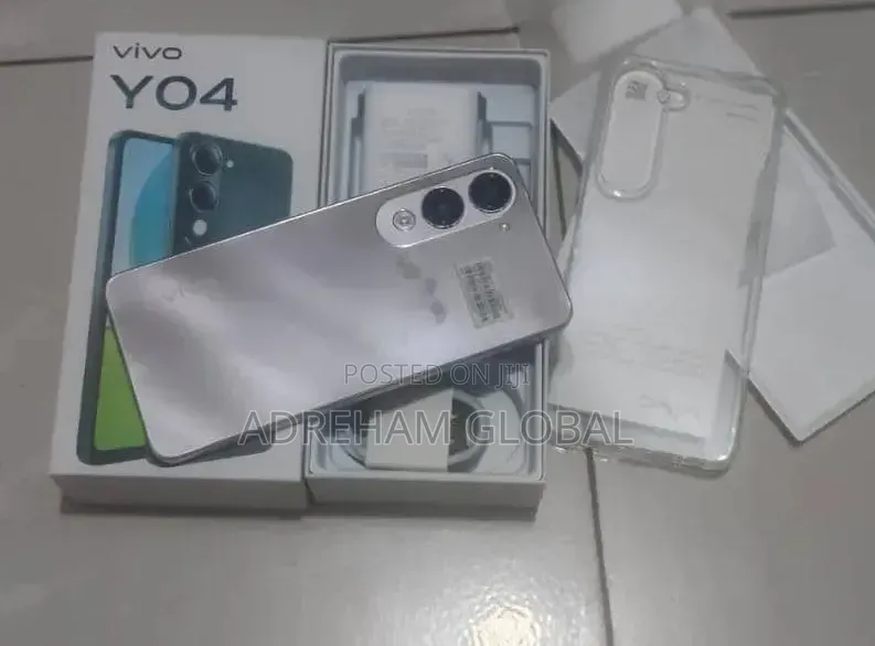 New Vivo Y04 64 GB Silver