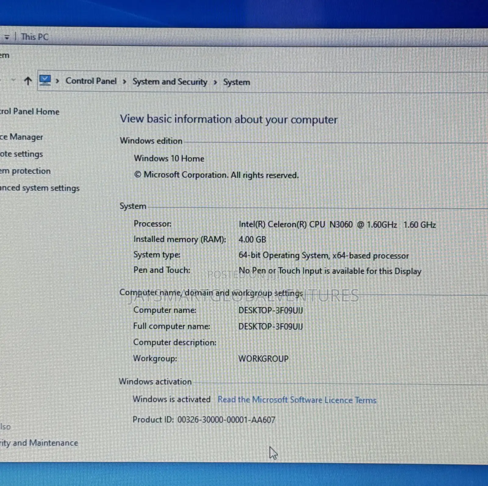 Laptop HP Stream 14 4GB Intel Celeron eMMC 32GB