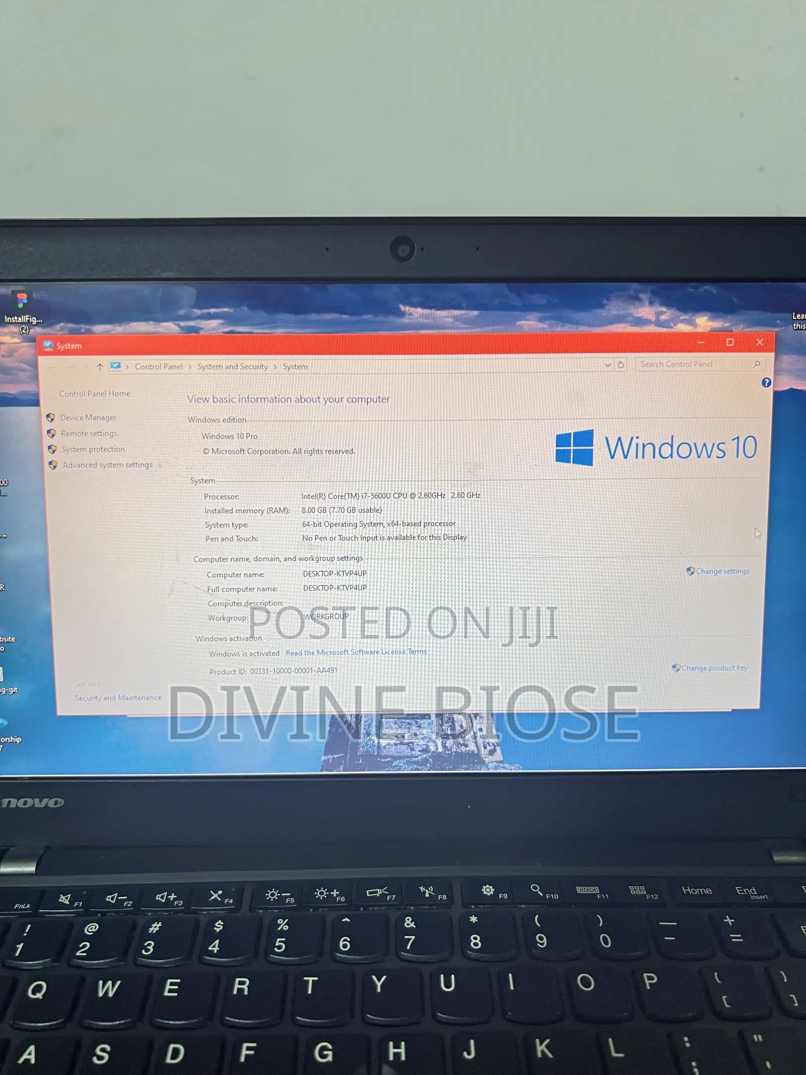 Laptop Lenovo ThinkPad X250 8GB Intel HDD 500GB
