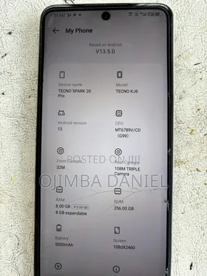 Tecno Spark 20 Pro 256 GB Gold