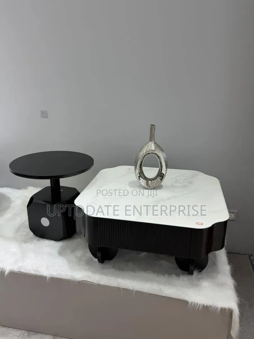 Stylish Mix Black and White Center Table
