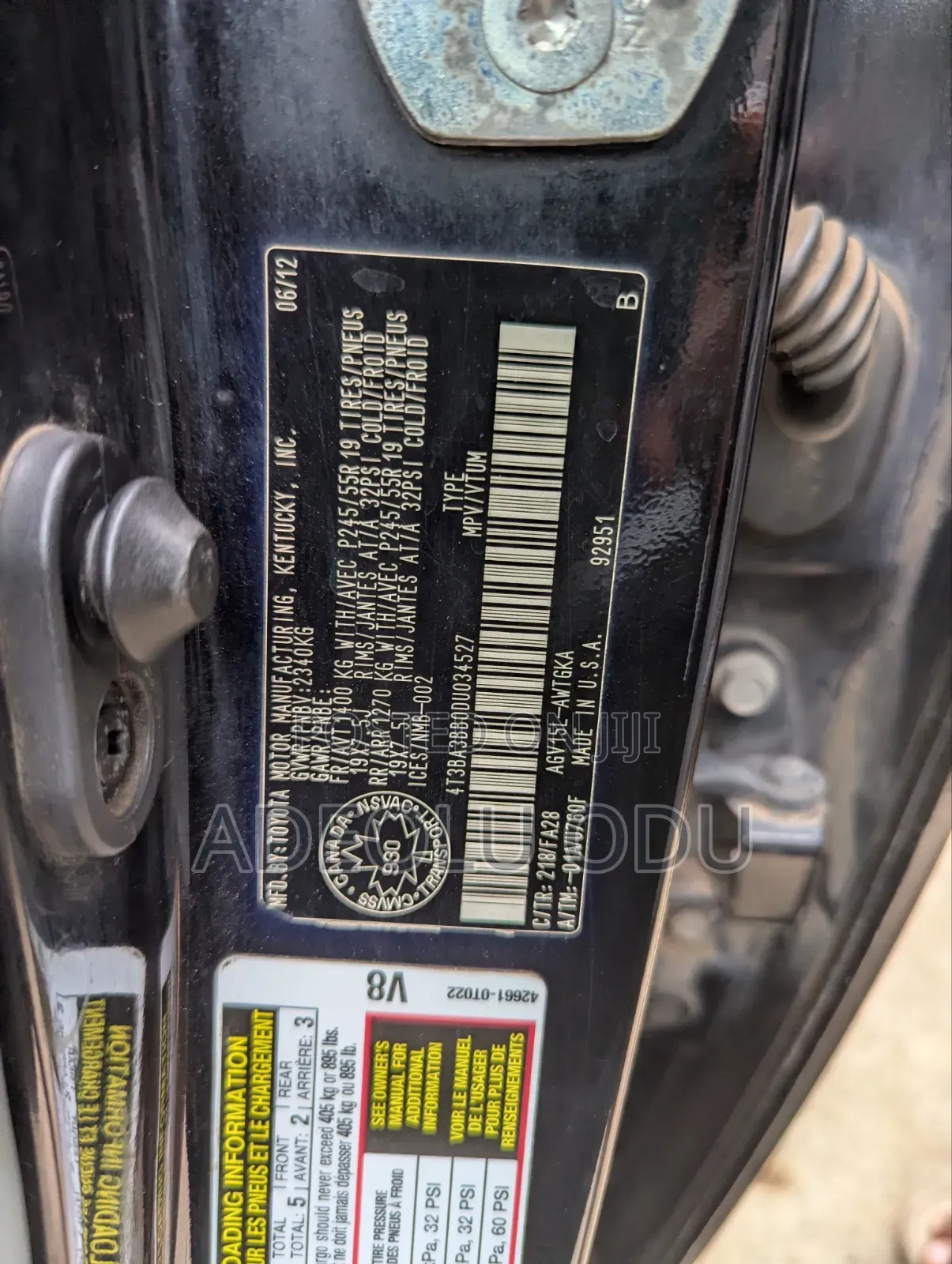 Toyota Venza 2011 Black