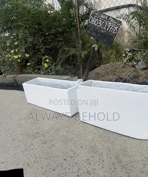Rectangular Trough Concrete Planter