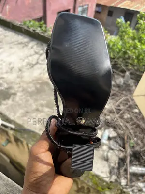 Zara Strapped Black Ladies Heel