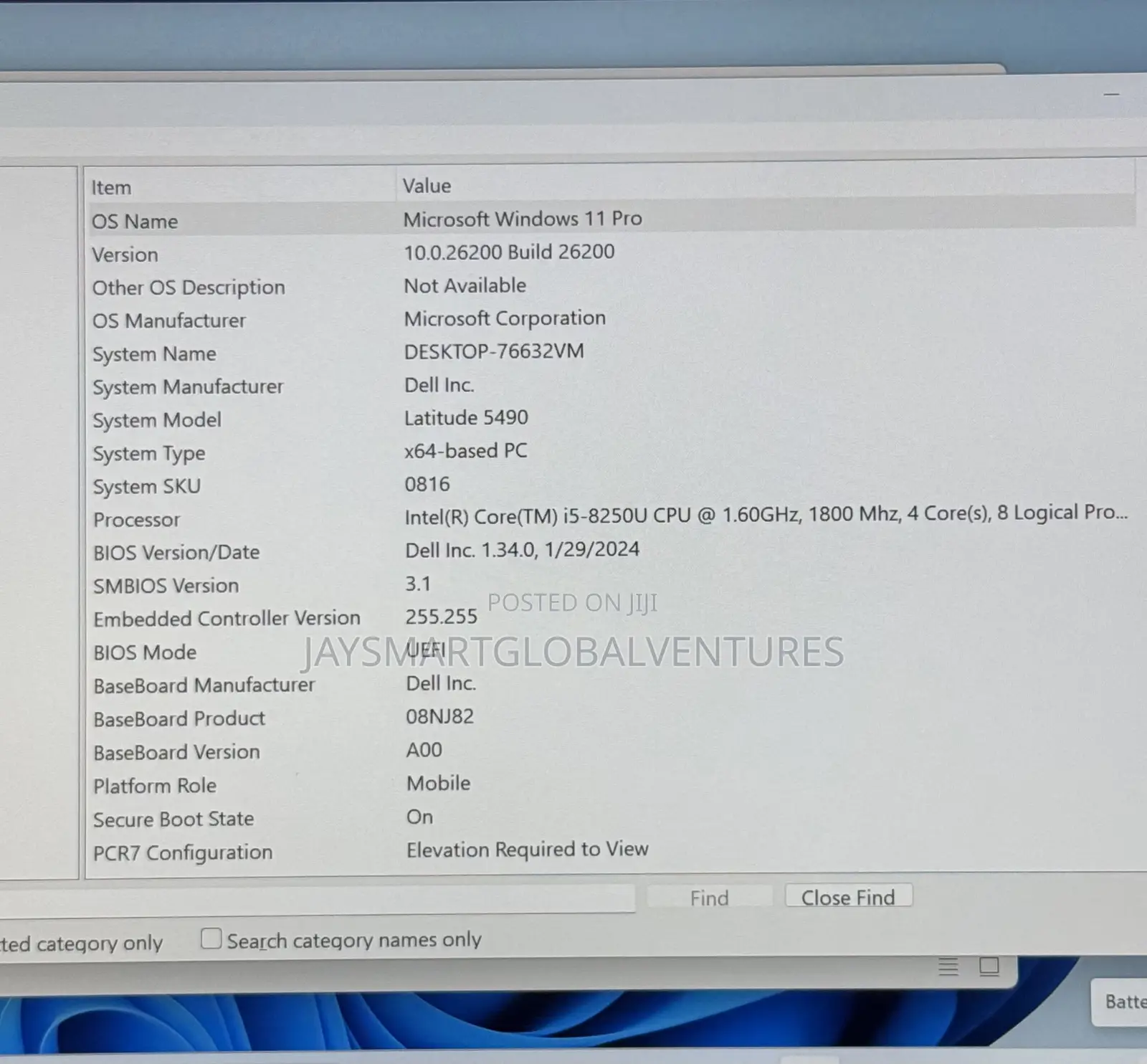 Laptop Dell Latitude 5490 8GB Intel Core i5 SSD 256GB