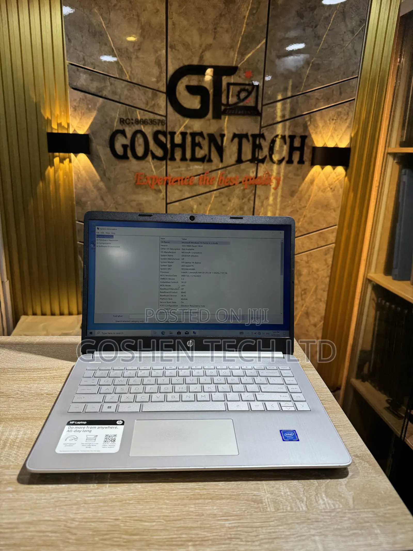 Laptop HP 14-dq1025cl 4GB Intel Celeron eMMC 128GB