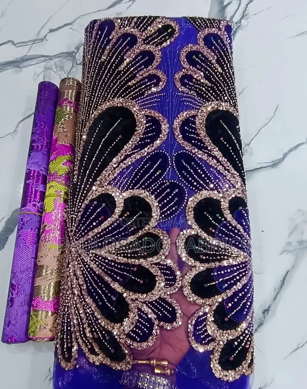 Velvet Beaded Lace