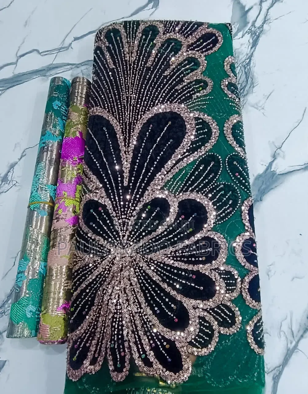 Velvet Beaded Lace