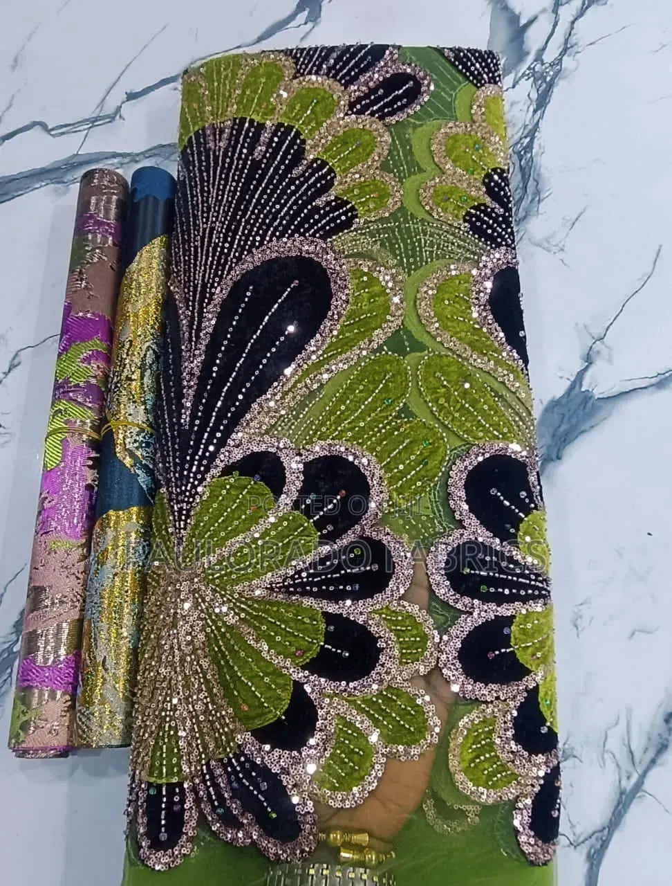 Velvet Beaded Lace