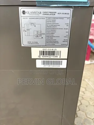 Glamstar Chest Freezer GCF310M. 245L