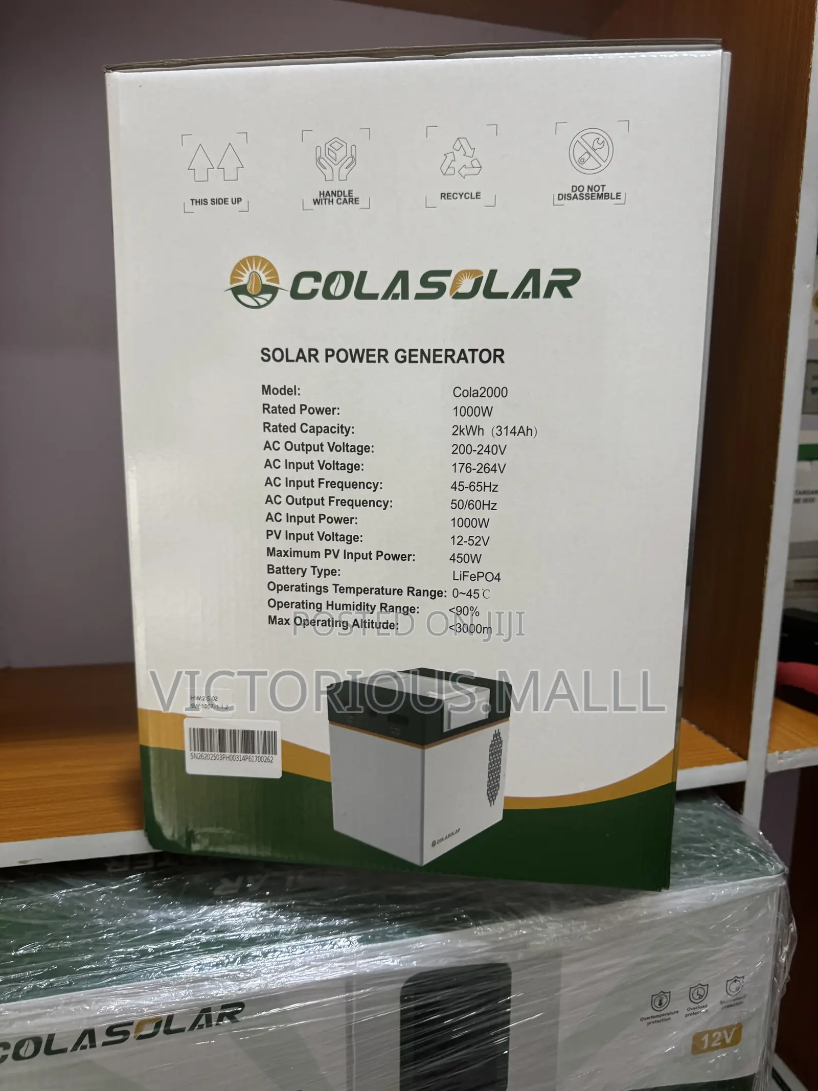 Cola2000 Solar Power Generator