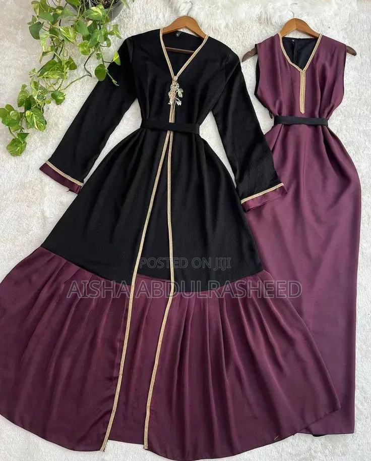 Two Pieces Modest Abaya Set