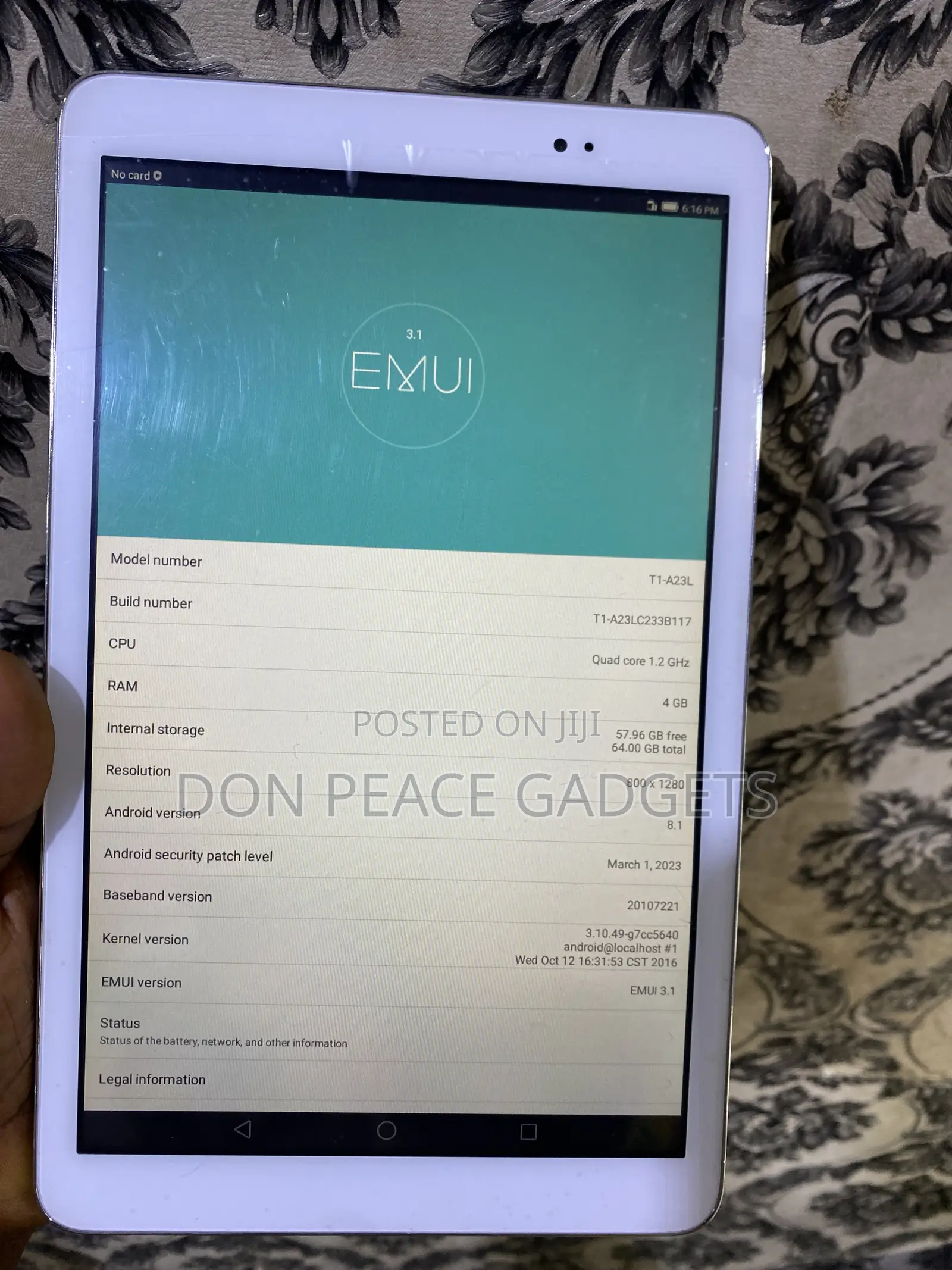 Huawei MediaPad T1 10 64 GB Silver