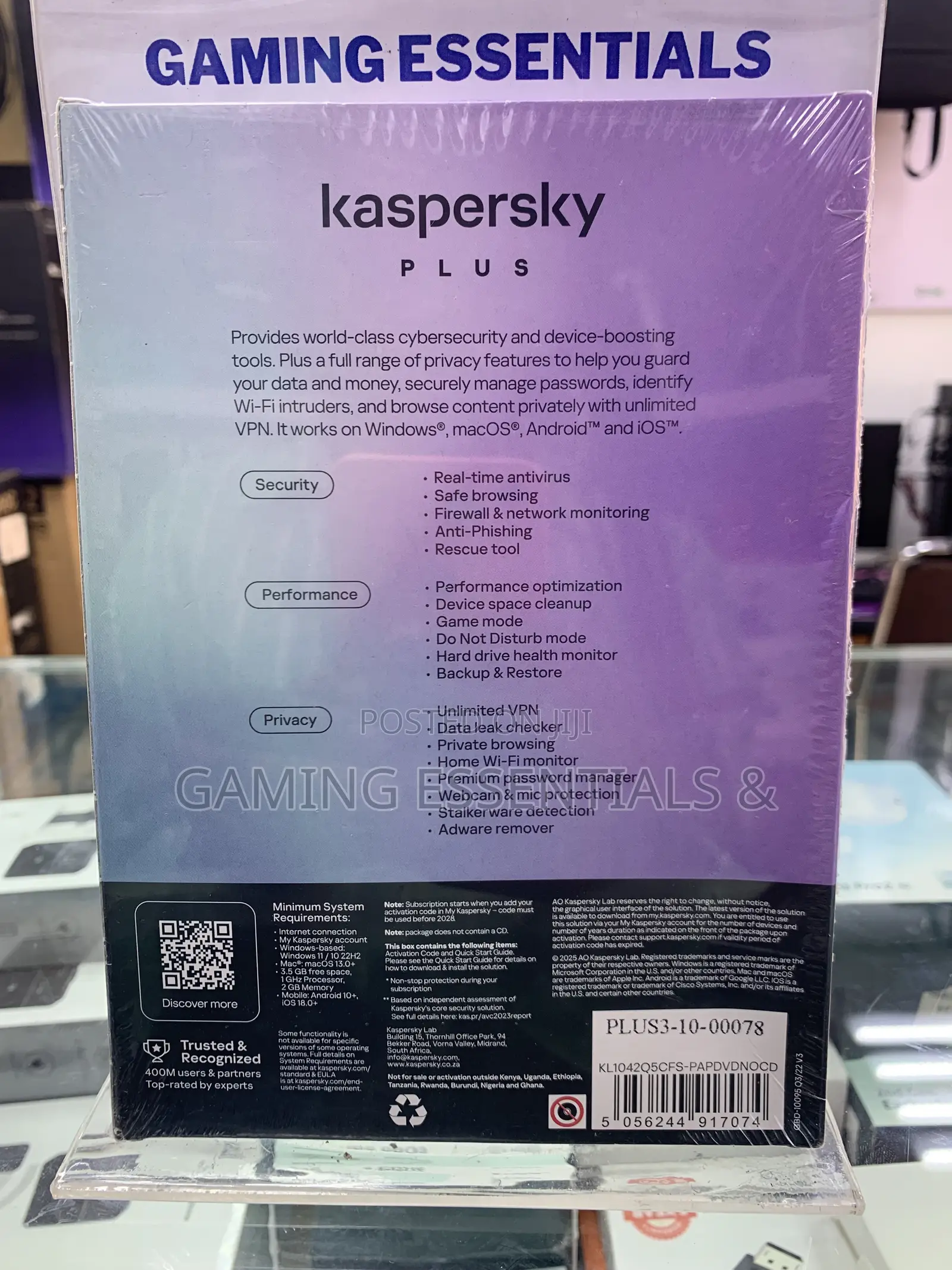 Kaspersky Plus Antivirus 3 Devices 1 Year