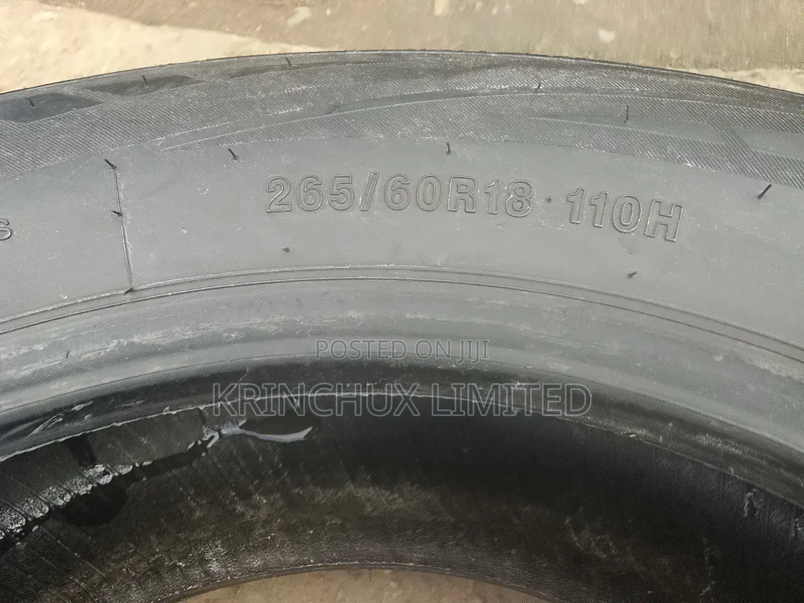 265/60/18 Tyre Grade One Use