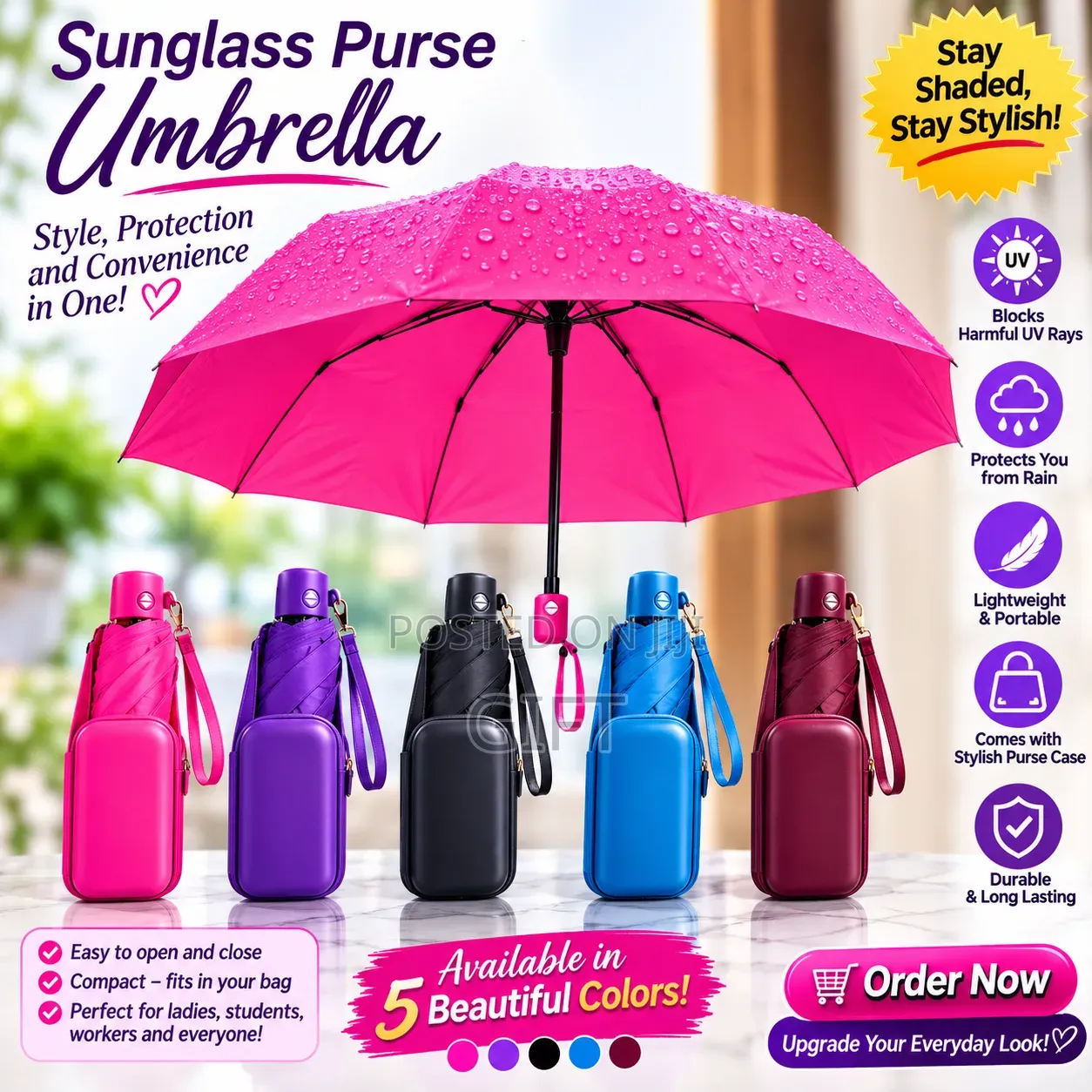 Foldable UV Protection Sun Umbrella
