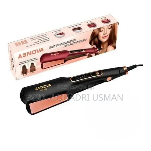 Nova Asnova Professional Hair Straightener - With Fast Heating