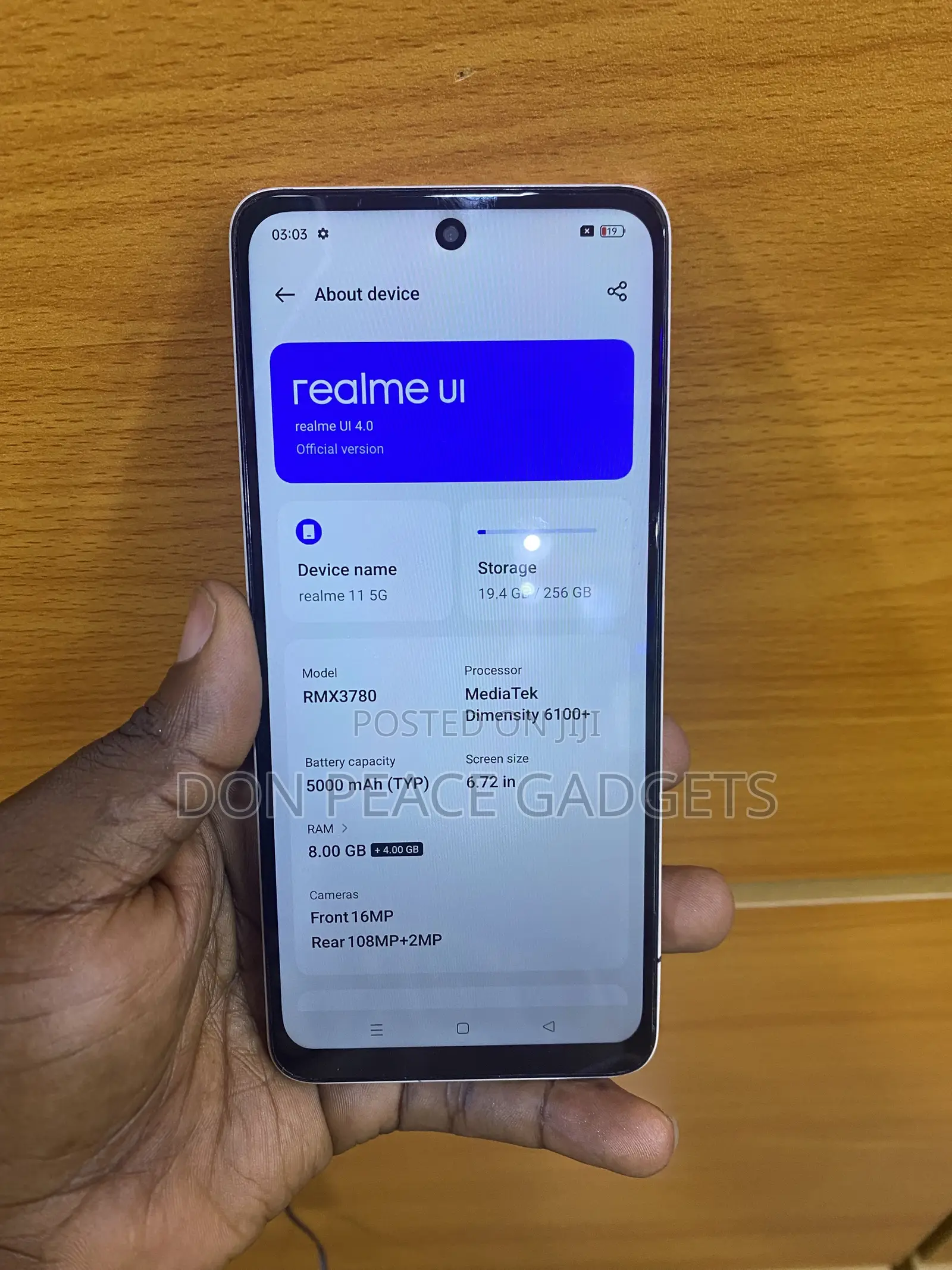 Realme 11 5G 256 GB Gold
