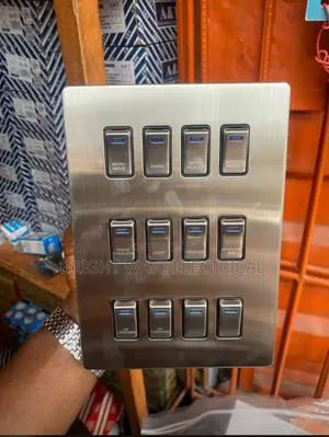 12 Gang Switches Stainless