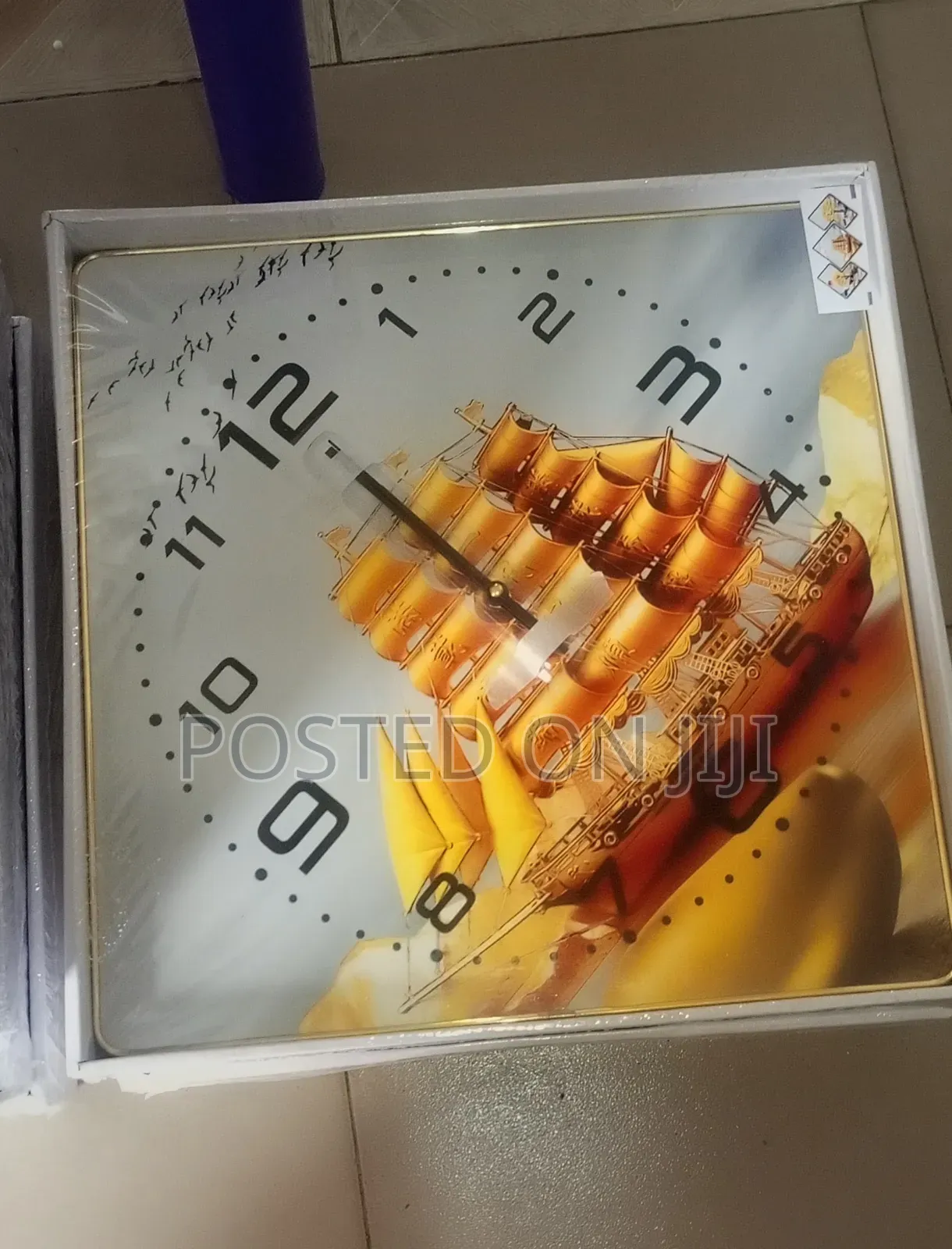 3 Piece Panoramic Design Wall Clock