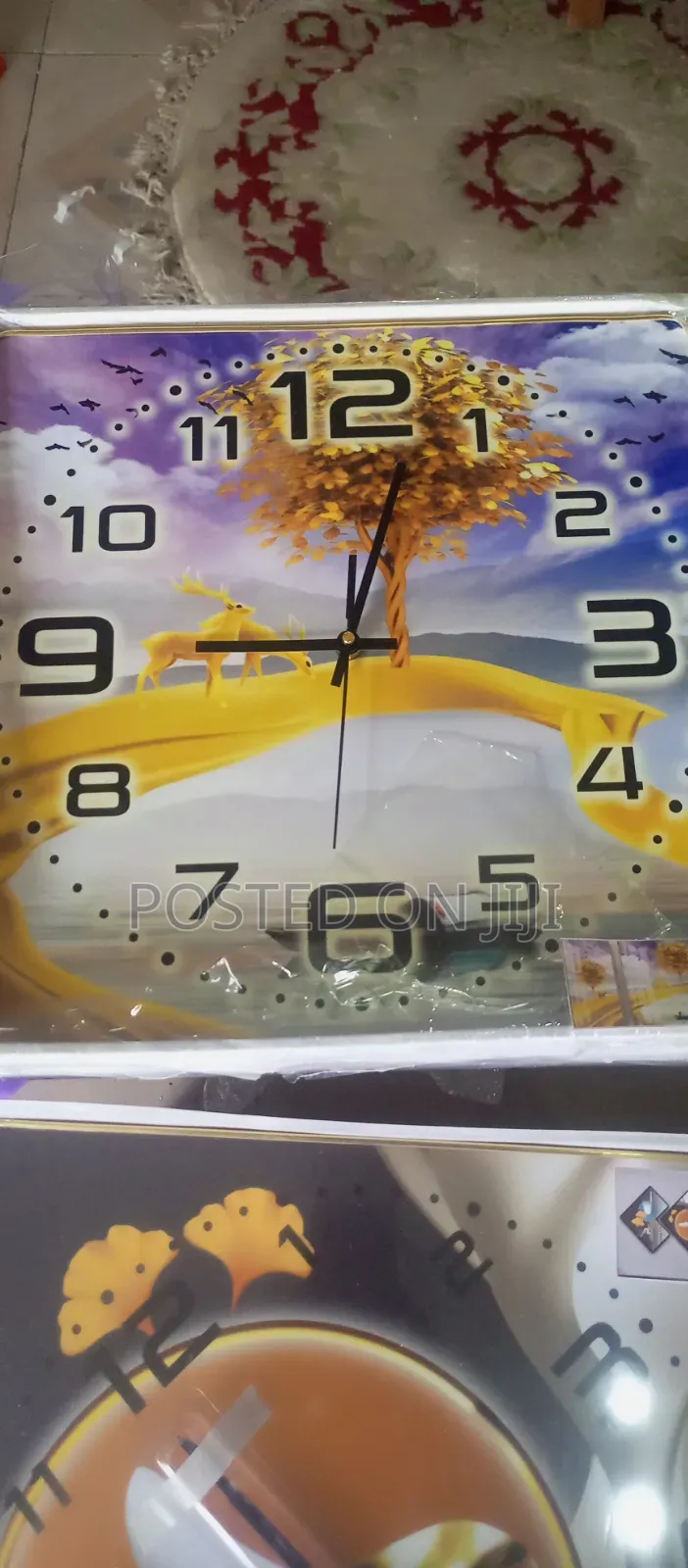 3 Piece Panoramic Design Wall Clock