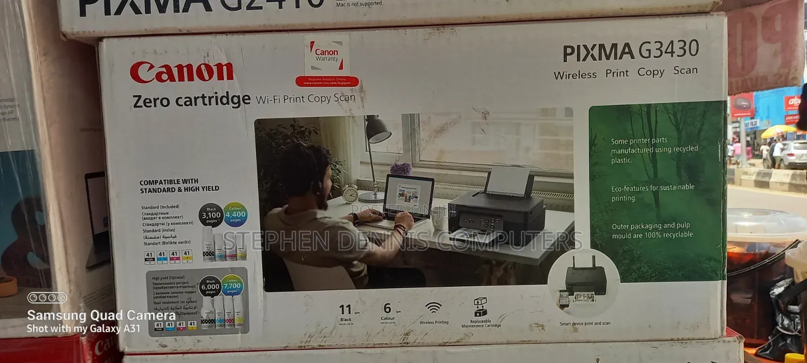PIXMA G3430 Wireless Zero Cartridge Printer