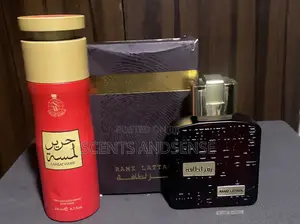 Ramz Lattafa Gold + Lamsat Harir Body Spray Combo