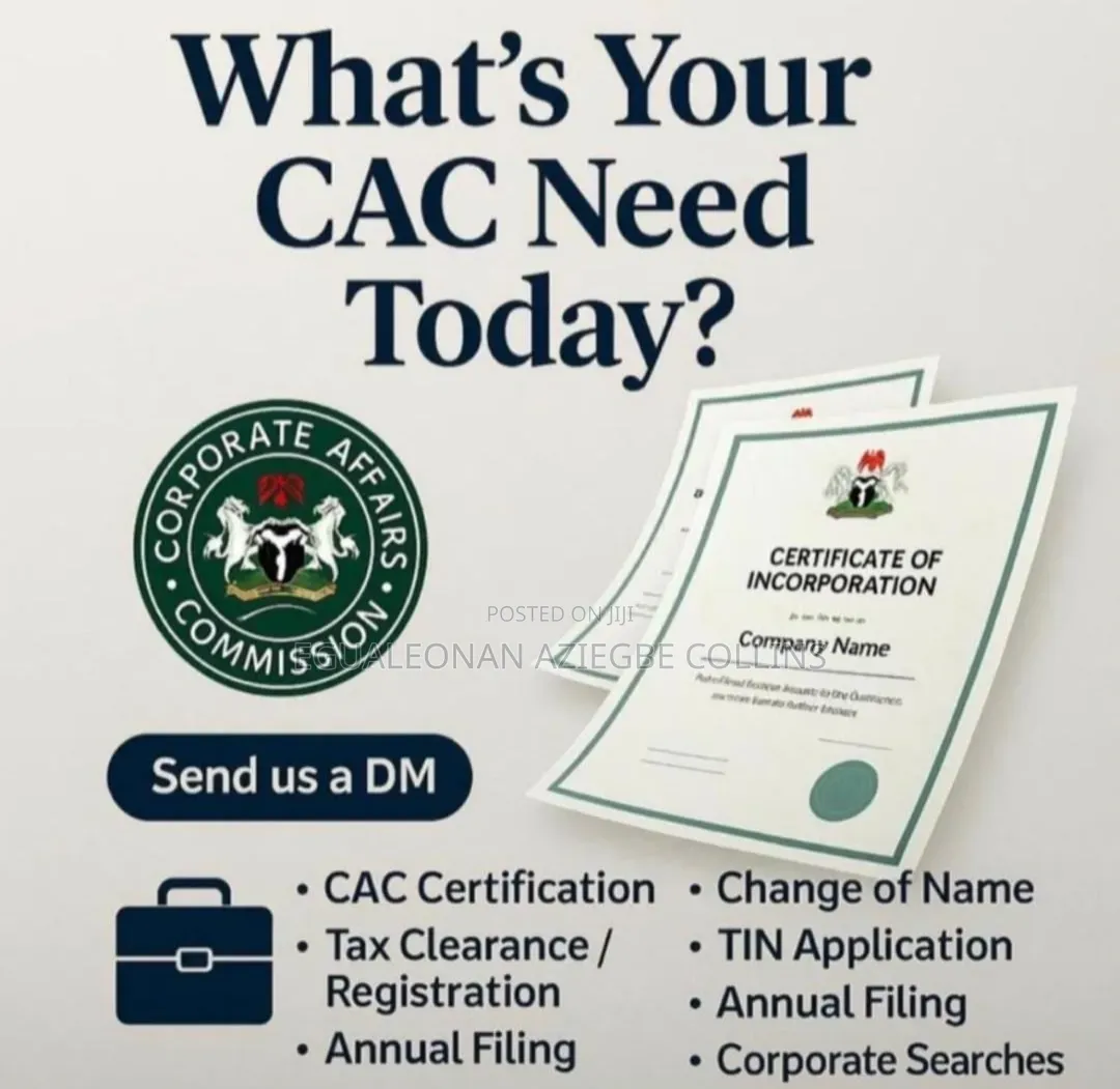Cac Certificate, Nsitf Ecs Certificate, Pencom, Itf e.t C
