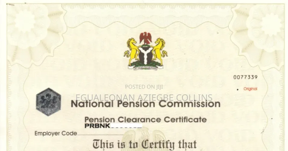 Cac Certificate, Nsitf Ecs Certificate, Pencom, Itf e.t C