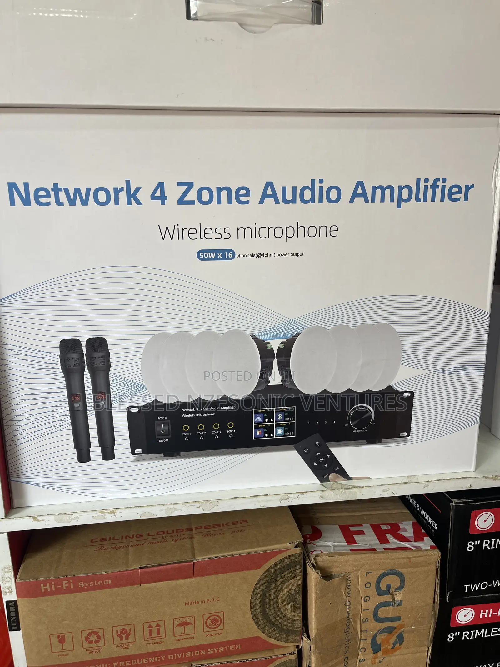 Network 4 Zone Audio Amplifier