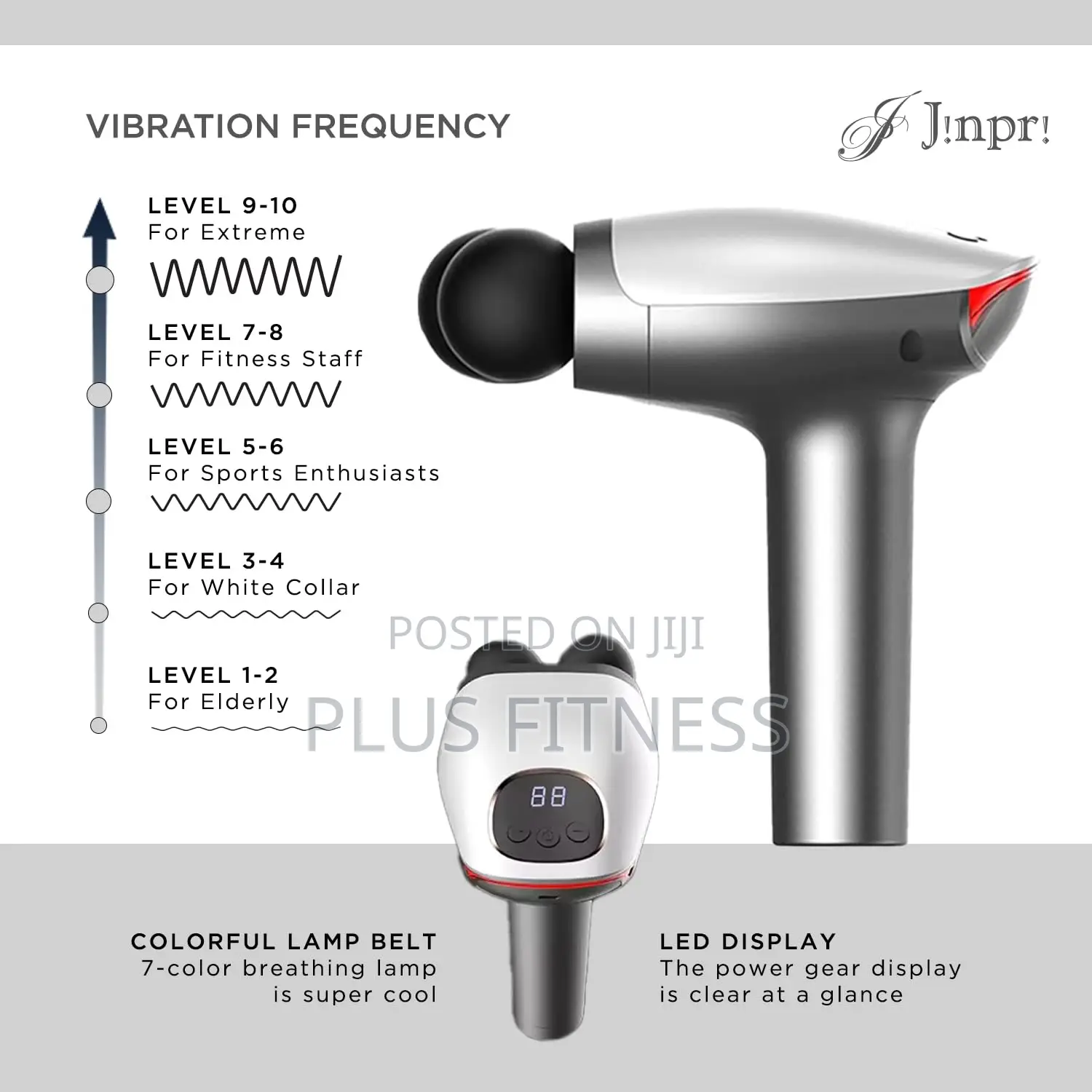 Double Head Massage Gun – Deep Tissue Massager