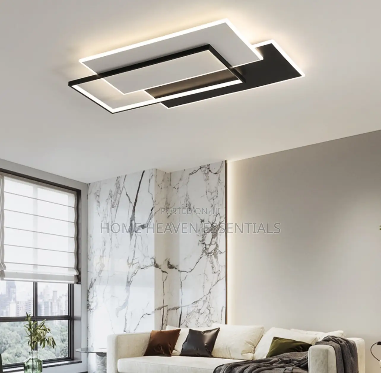 Luxury Living Room Flush Chandelier Light